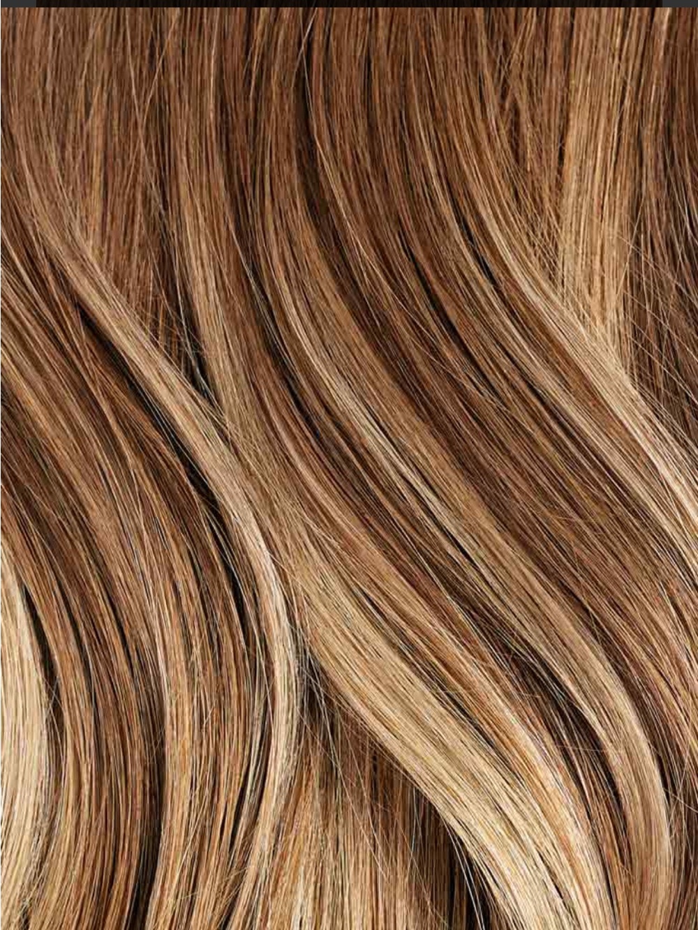 20" Chestnut Brown Balayage Clip-In Seamless Extensions NEVER USED